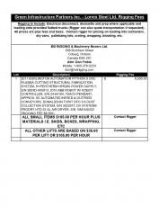 Exclusive Rigging Fees