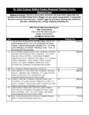 Exclusive Rigging Fees